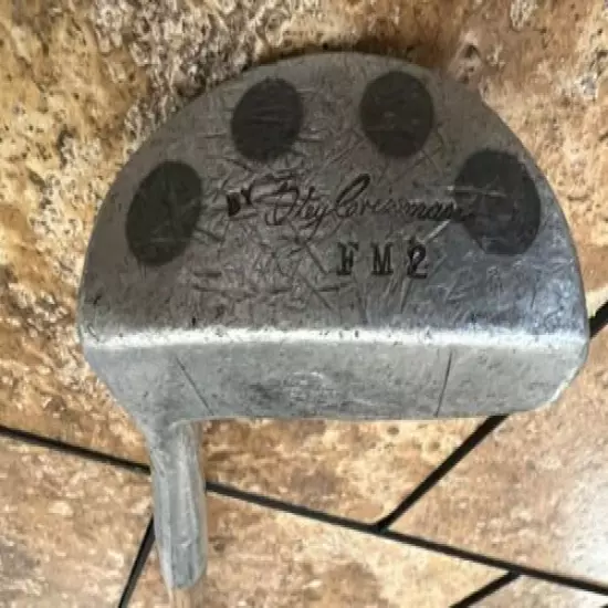 OTEY CHRISMAN PUTTER FM 2 HICKORY WOOD SHAFT 40s - 50s. Collectable origional