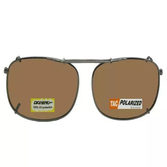 Rectangular Shape Polarized Clip-on Sunglasses