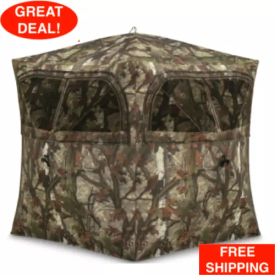 New Heavy Duty Barronett Grounder 250 Ground Hunting Blind Bloodtrail Woodland