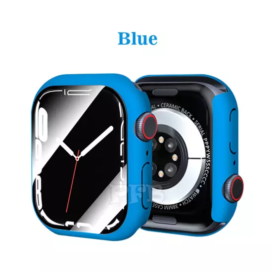 Case Cover Screen Protector For Apple Watch 9/8/7/6/5/4/SE 41/44/45/49mm/Ultra 2