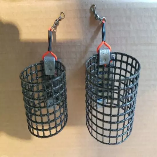 NEW 2 1/4 oz Handmade Heavy Std & XL Cage Feeders River Trent Barbel Feeders