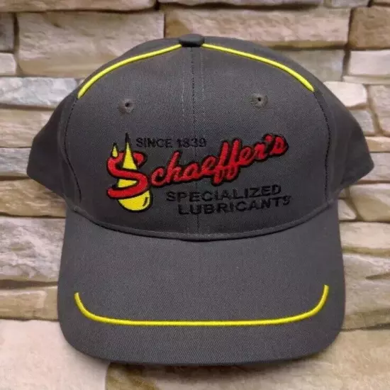 Schaeffer's Specialized Lubricants Strapback Hook Loop Dad Baseball Cap Hat Oil