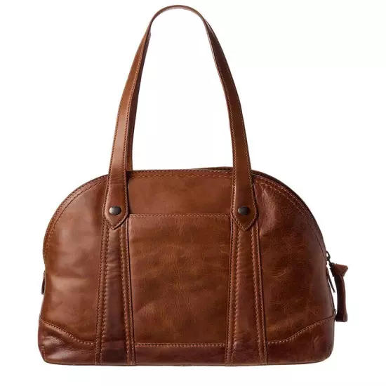 Frye Melissa Domed Leather Satchel Women's Brown