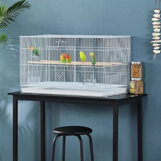 Yaheetech 30-inch Stackable Flight Bird Cages for Parakeets Cockatiels Conures