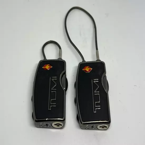 Lot of Two (2) Tumi Luggage Cable Locks TSA 002