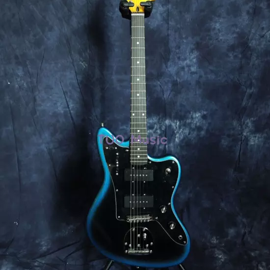 Blue Burst Professional II Jazzmaster Electric Guitar Solid Body 2P90 Pickups