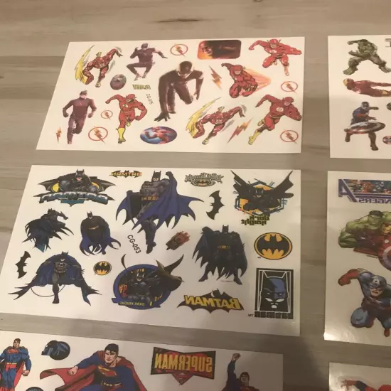 Avengers Superhero Cupcake Toppers 2 Sets Of 24, Sticker Set & Large Goodie Bag