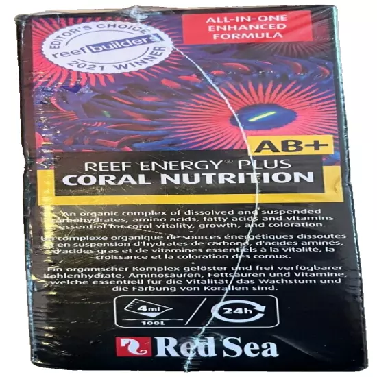 Red Sea Reef Energy Plus AB+ Coral Nutrition 500 ML- All In One Coral Super Food