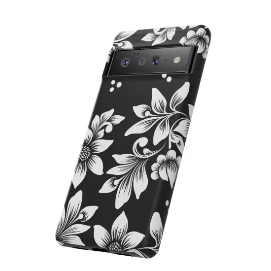 Black & White Floral Style - Tough Cases