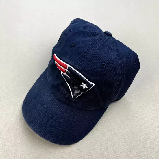 New England Patriots Hat Cap Strapback Navy Blue Football NFL Logo Adjustable