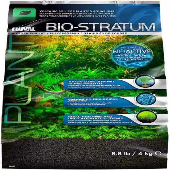 12697 Natural Mineral-Rich Volcanic Soil Bio Stratum for Planted Tanks, 8.8 Lbs.