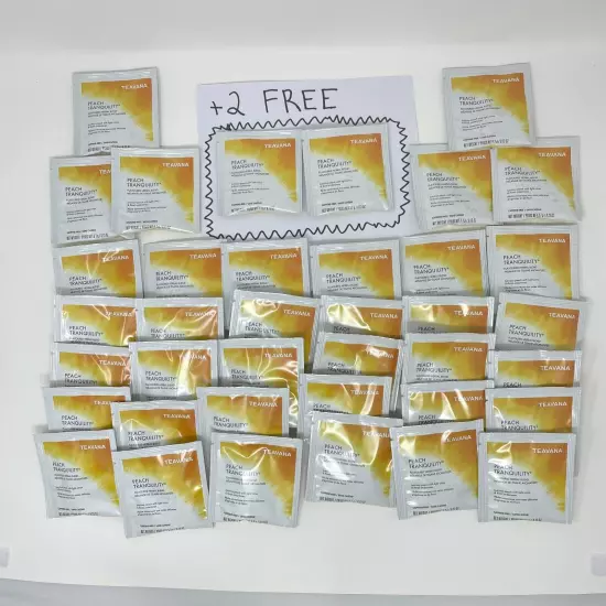 Starbucks TEAVANA Peach Tranquility Tea 36 Sealed Sachets Fresh w/ FREE SHIPPING