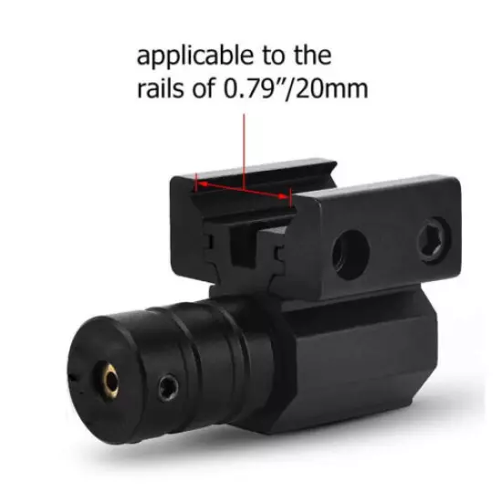 1-6x Tactical Red Laser Beam Dot Sight Scope For Gun Rail Pistol Weaver 11/20mm