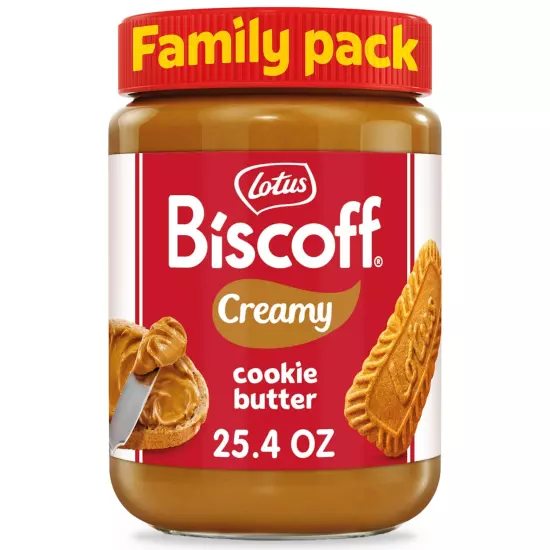 Lotus Cookie Butter Spread, Creamy, Non GMO + Vegan, 25.4Oz