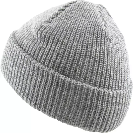 Warm Winter Knit Cuff Beanie Cap Fisherman Watch Cap Daily Ski Hat Skully