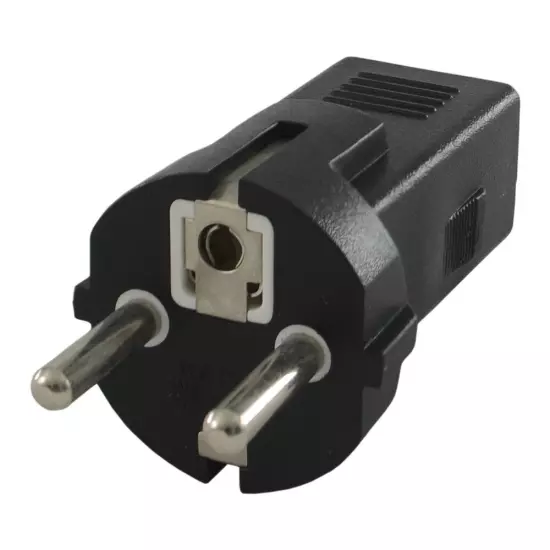 Conntek CEE 7/7 Schuko EURO to US NEMA 5-15R Travel Plug Adapter