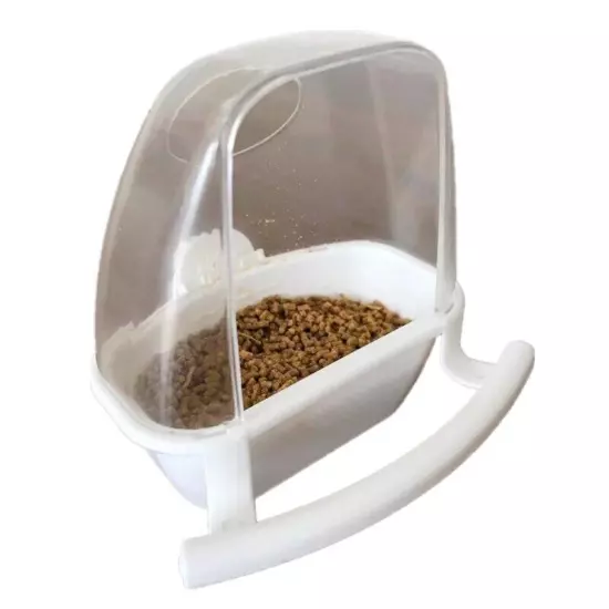 Parakeet Feeder Bird Feeder with Perch Dispenser Container for Cage