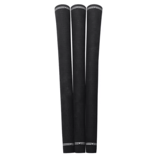 3 pcs OS Mens New NO LOGO ALL BLACK Jumbo Size Tour Pro Round Velvet Golf Grips