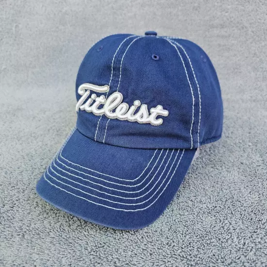 Drake University Titleist Hat Baseball Cap OSFM Golf Cap Blue Strapback 