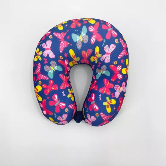 Colorful U Shaped Travel Pillow Neck Support Head Rest Airplane Sleep Cushion