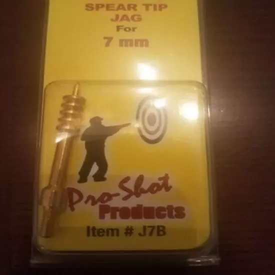 Pro-Shot Spear Tipped Cleaning Jag 7mm 8 x 32 Thread Brass # J7B New!