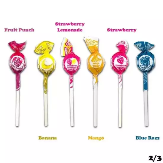 Charms Mini Pops Assorted 18 Flavors - Peanut Free - Gluten Free, 400-count