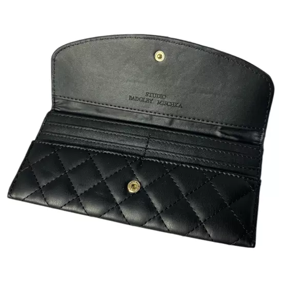 Bagley Mischka Black Quilted Wallet - New with Tags MSRP $49 great gift