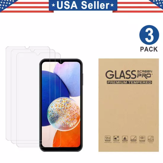 3PK Tempered Glass Samsung Galaxy A03S A04e A12 A13 A14 A23 A33 A42 A52S A53 A54