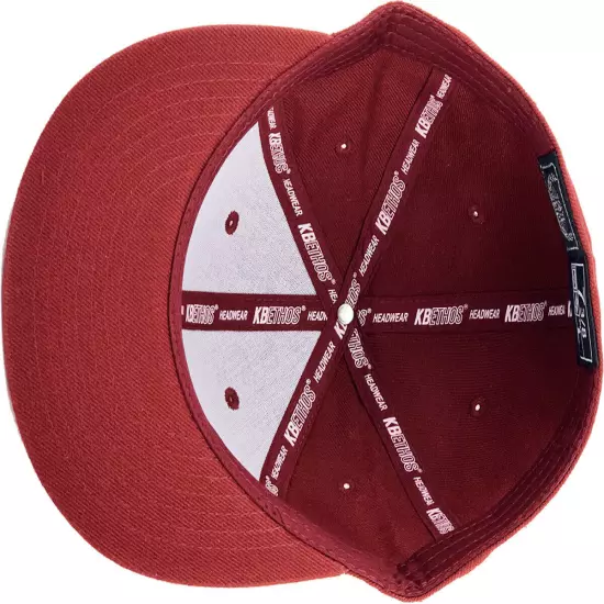 Premium Solid Fitted Cap Baseball Cap Hat, Flat Bill / Brim NEW