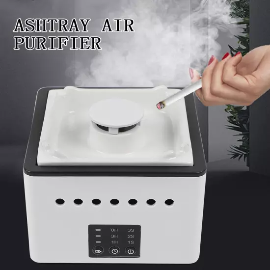 Home Smoke Grabber Filter Smokeless Ashtray Cigarette Odor Eliminator USB