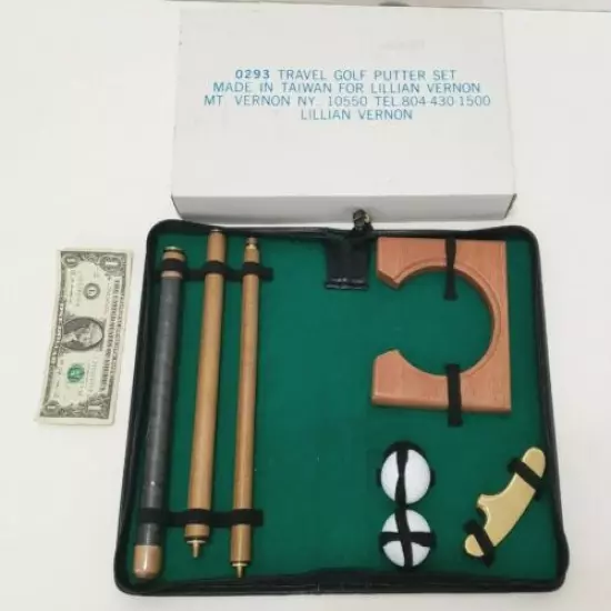 Lillian Vernon Executive Travel Putter Putting Practice Set - Screw Together