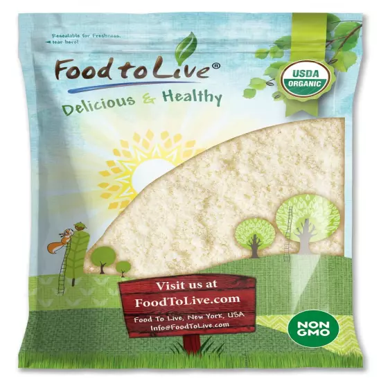 Organic Blanched Almond Flour - Non-GMO, Kosher, Vegan - by Food To Live