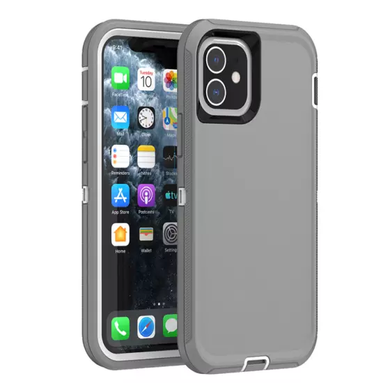 For iPhone 16 15 14 13 12 11 Pro X XR Max Shockproof Hard Case+Screen Protector