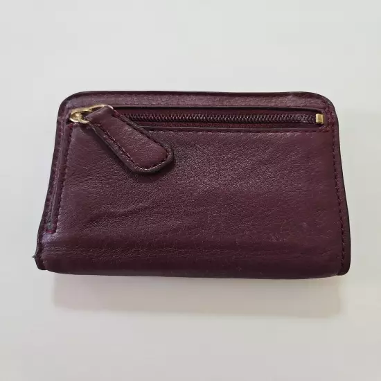 Coach Snap Closure Billfold Burgundy