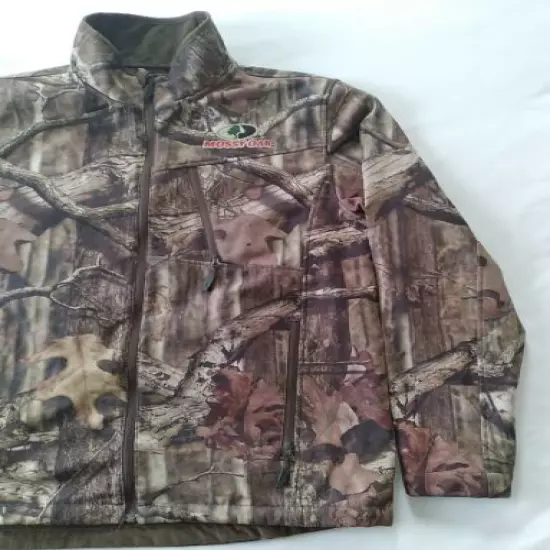 Mossy Oak Break Up Infinity Men's M Woodland Camo Full Zip Stretch Jacket