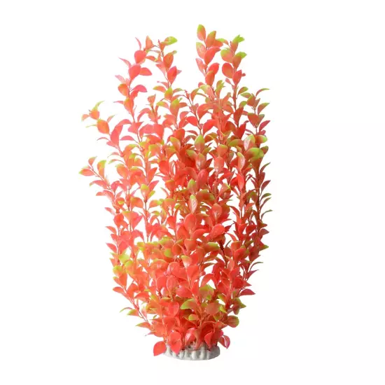 Aquarium Artificial Plastic Plants Decor Fish Tank Ornament 16" Height Assort...