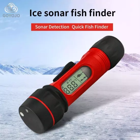 Portable Ice Fishing Detector Wireless Echo Sounder Fishing Finder 0.8-90m Depth