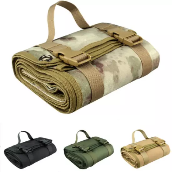 Camouflage Tactical Shooting Mat Waterproof Roll Up Camping Mat Gun Hunting Pad