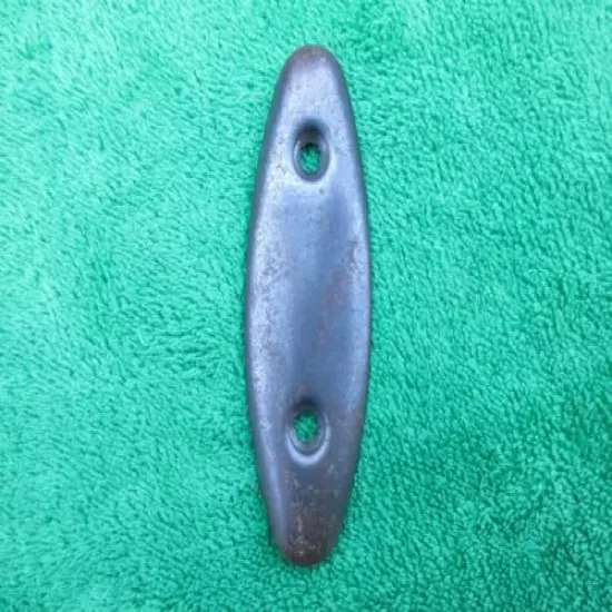 Vintage Unknown Steel Gun Butt Plate 4" High 1 3/8" Wide 