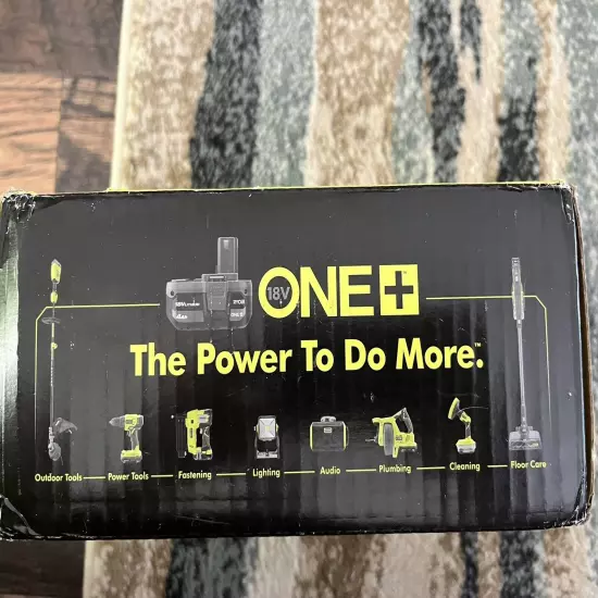 Genuine Ryobi ONE+ 18V Lithium-Ion 4.0 Ah Battery (2) and Charger Kit PSK006 NEW