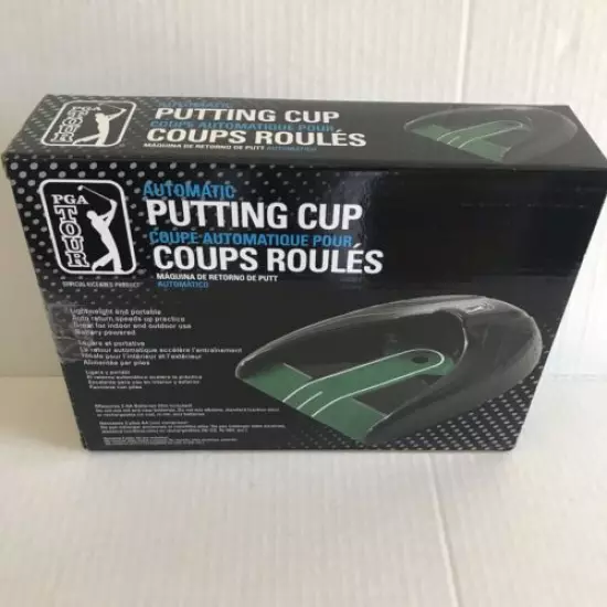 PGA Tour Automatic Golf Putting Cup Lightweight & Portable Indoor/Outdoor NIB