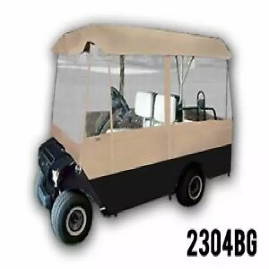 4 Person Driving Golf Cart Cover, Beige, Brand New