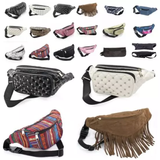 Bum Bag Fanny Pack Pouch Travel Festival Waist Belt Leather Holiday Money Wallet