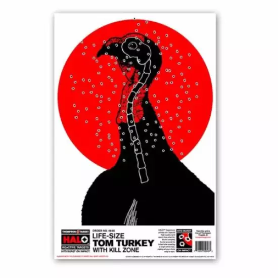 Thompson Target Life-Size Turkey Targets - HALO Reactive Splatter 12.5"x19"