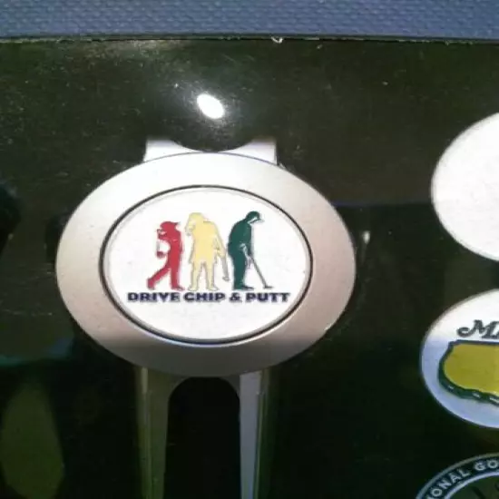 Masters Golf Tournament Drive Chip And Putt Divot Tool And Ball Markers