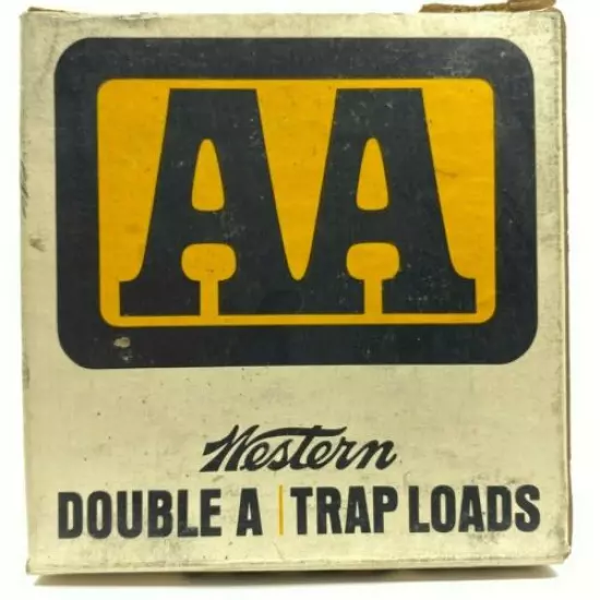 1969 Western Double A Trap Loads 12 Ga EMPTY Ammo Box 5520-N