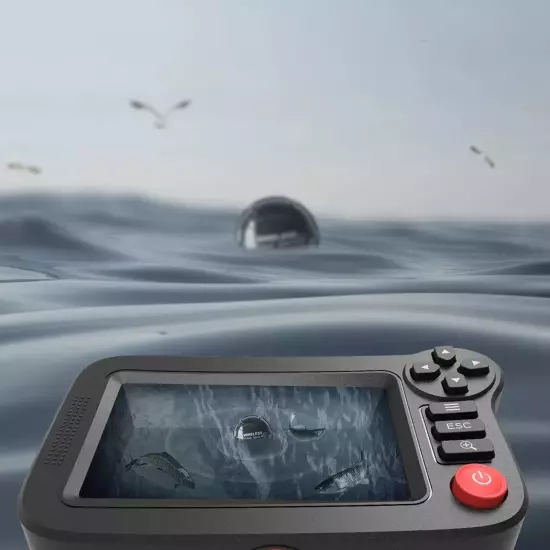 Underwater Depth Sounder With Fishing Detector 3.5" Wireless Sonar Fish Finder