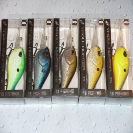 (5) 13 Troll Hunter 70 Lures ~ 11/16 oz - 12 ft.