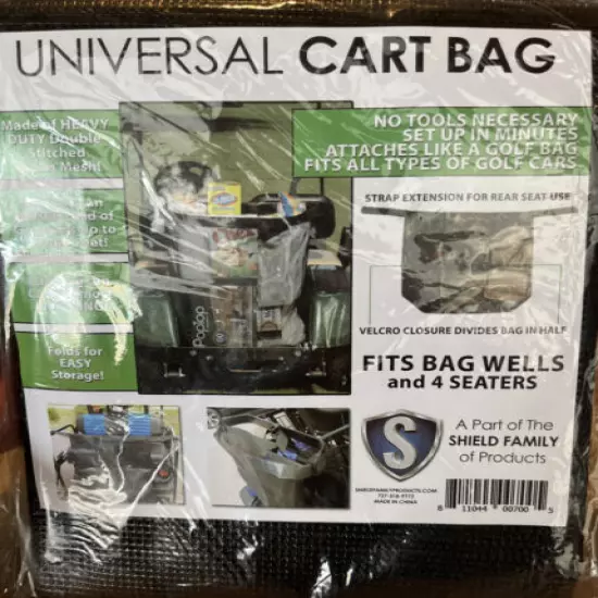 Universal Cart Bag Cargo Bag for 2 Seater and 4 Seater Golf Carts. Sealed