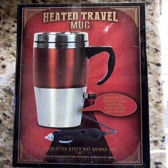 Cvs Heated Travel Mug 12V Plug In Car New With Box